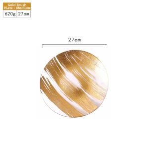 Scandinavian Creative Gold Rimmed Plates