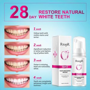 AUTH-Bọt đánh răng chuyên làm trắng và loại bỏ các mảng bám vết bẩn trên răng kem đánh răng kem đánh trắng răng Tẩy Trắng Làm Sạch Răng Khử Mùi Hôi Miệng -