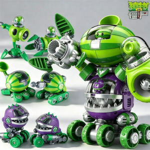 WANKELAI | 3-in-1 Combination Zombie Plant Toys Handheld Figure
