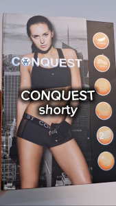 CONQUEST WOMEN UNDERWEAR SHORTY DRI-FIT - CQL7207 (2 pcs pack)