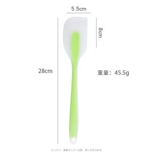 Silicone baking tools spatula semi transparent spatula baking scraper cream heat-resistant kitchen utensils mixer
