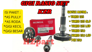 GIGI RASIO SET KODE-KZR HONDA Vario 125 (FI LED)Vario 150 (LED)PCX 125 BERKUALITAS ASLI 100% ORI.