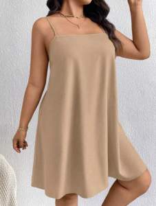 SHIELA / PLUS SIZE DRESS / PLUS SIZE HALTER DRESS / PLUS SIZE SKATER DRESS