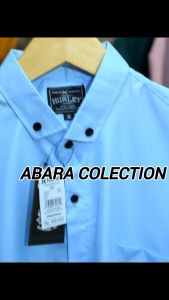 Kemeja Polos Laki-Laki Lengan Pendek Warna HITAM Casual Formal Bahan Katun Adem 19 Warna & 6 Ukuran