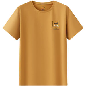 Jeep | Jeep Official Quick Dry Sport Short Sleeve Round Neck Outdoor Casual T-Shirt Large Size Breathable Comfortable Leisure T-Shirt