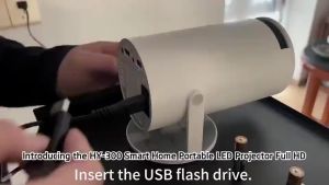 【ส่งจากไทย】โปรเจคเตอร์มินิ รองรับ 4K1080P HDAndroid SmartWiFi Dual-Band+Bluetoothโปรเจคเตอร์ LED สำหรับโรงภาพยนตร์ในบ้าน HY300