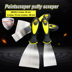 MaxPlus Stainless Steel Paintscraper putty scraper spatula Rubber Handle