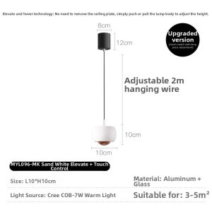 MEIYUANSU | Touch Control Adjustable Chandelier