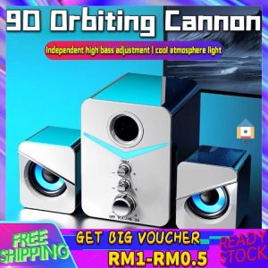 【Malaysia Spot Sale】Berlin Voice computer speakers Laptop desktop home small speaker High quality heavy subwoofer big speaker wired subwoofer Bluetooth 5.0 multimedia speaker system