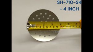 Sinor SH-710-R4 Stainless Steel 4 inches Round Ultra Thin Shower Head Set Pancuran Mandi 沐浴莲蓬头
