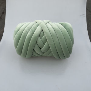 500G Super Velvet Chunky เส้นด้ายหนา Cored ผ้าฝ้ายขนสัตว์เส้นด้ายสําหรับ DIY ผ้าห่มหมวก Bulky ARM Roving งานฝีมือถักเส้นด้ายหมุน
