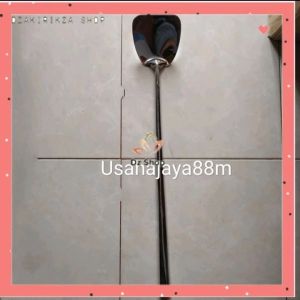 Sutil Jumbo Sutil Besar panjang stainless panjang 65cm dan 50cm x daun 117cm Sotel Nasi Goreng Stainless Jumbo