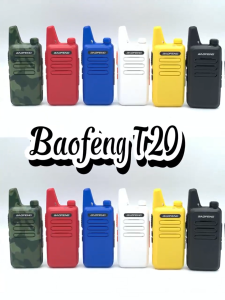 Baofeng BF-T20 Mini Two Way Radio Set Of 2 Walkie Talkie UHF 400-470MHz Handset Radio Type-C Charging Long Range