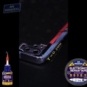 2mm Phone Screen Repair Tape Kit with Tweezers & 20ml Adhesive Remover for Cell Phones iPads Tablets Laptops & Cameras