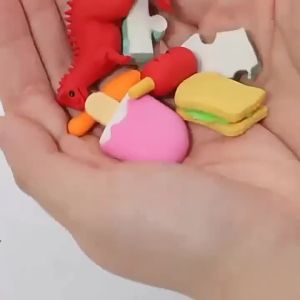 Cute Silent Rotating Eraser Refillable