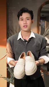 The Breakthrough Chunky LOAFER TAN NUBUCK Lemans - Da Nubuck. BST độc quyền đế cao 6cm Full cao su nguyên khối BH 24 tháng