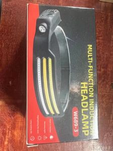 Multi-Functional Handheld Sensing Headlamp COB Outdoor Exploration Fishing High Beam Flashlight Waterproof Headwear Light