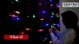 Lampu Hias Led Bentuk Capung Solar Panel IP65 8 Modes Yushiled - M088 / Lampu hias dinding tirai gorden pohon natal kreasi sendiri serbaguna / lampu hias rumah ruang tamu kamar tidur / Lampu hias dekorasi acara pesta