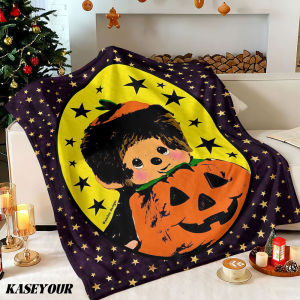 Beast Kingdom | Halloween Pumpkin Winter Summer Flannel Blanket Throw Fleece Soft Fuzzy Plush Cozy Fleece Blankets for Sofa Ideal Gifts