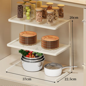 WUBUWEI | Multifunctional Kitchen Storage Shelf Double-layer