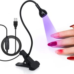 โคมไฟเล็บ UV 395nm ไฟ LED อัลตราไวโอเลต UV LED โคมไฟตั้งโต๊ะสีดําเล็บเครื่องเป่า UV Curing Light สําหรับเรซิ่นบ่มเล็บ