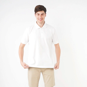 Aerostreet Polo Shirt Hans White Kaos Kerah Poloshirt QFBAA