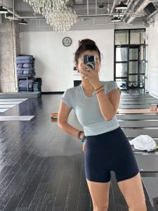 High Waist Yoga Shorts Womens Summer Outdoor Wear 4 Inch Sports Fitness Breathable Ultra Elastic Slimming Soft Shorts