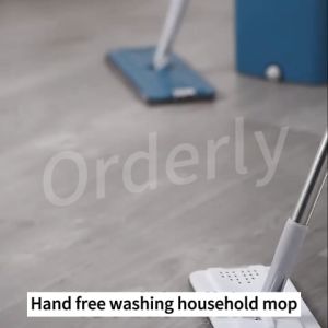 Flat Mop 360 Spin Mop With Bucket Mop hand free Self Wash Squeeze Dry Floor Mop Wet and Dry Use Household Cleaning Tools