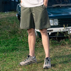 Enjeolon | Cotton Moisture Wicking Straight Leg Casual Shorts