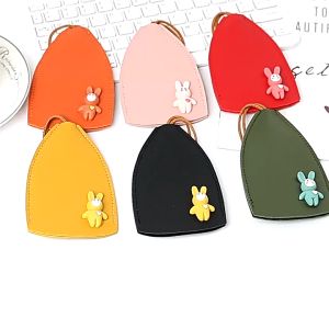 Cute Pull Out Key Case Cartoon Animals PU Leather Key Car Key Holder Case Leather Bag for Keys