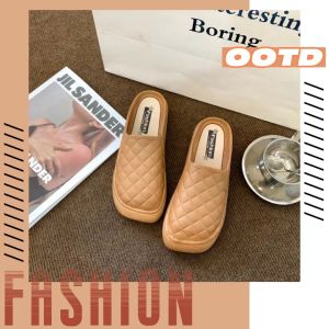 มาใหม่รองเท้าแตะเปิดส้น 3 สี วัสดุยางยืดหยุ่นสวมใส Xishop