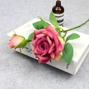 1/5PCS Artificial Flowers Big Silk Rose Beautiful Branch Vase Home Wedding Decoration Valentines Day Fake Plants Festival Decor