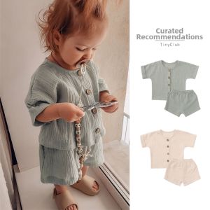 tinyclvb | Summer Cotton Infant Short Sleeve Set