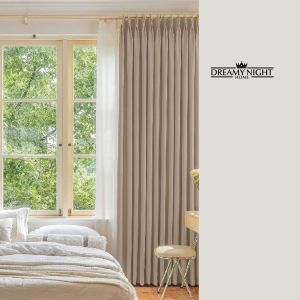 Dreamynight Home Bella Elegant Semi-Blackout Curtain with Eyelet Ring - Plain Color