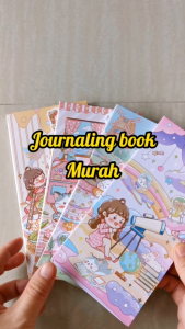 Miss Time Notebook Lucu Kartun – Diary Journal Hardcover 160 Lbr + Free Sticker | 9x18.7 cm | Journal Notebook | Buku Catatan Lucu Hardcover |TTD