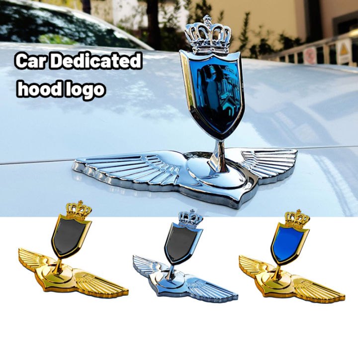 High quality Modified Metal 3D Standing Car Front Hood Emblem Sticker Angle Wings Emblem Badge Car Dedicated hood logo For Land Rover Range Rover Range Rover Sport Discovery Defender 110 LR3 Defender 90 Freelander2 Discovery 4 Range Rover Evoque Freelande