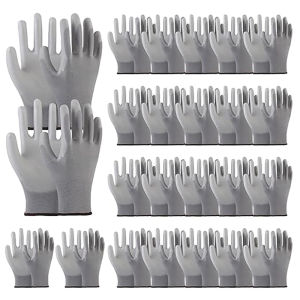 Palm PU Coated Work Gloves | Oil-Slip Resistant for Construction & Machinery | Puncture-Proof Gardening