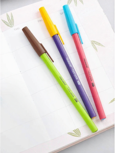 Monami | Korean Color Contrast Quick Drying Hexagon Design Ballpoint Pen 0.7mm