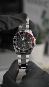 Jam Tangan Pria Alba Active AG8L97X1 Black Sunburst Dial Stainless Steel Strap