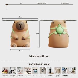 Mickey Mouse ชุดโต๊ะกาแฟ บาร์มินิ กระจก ขนาดเล็ก ชั้นวางของ รูปวงกลม เคลื่อนที่ได้ สำหรับบ้านขนาดเล็ก ชั้นวางของ ตกแต่ง