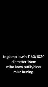 Foglamp Fog Lamp Lampu Kabut Lampu Tembak Lampu Sorot Tambahan  Mobil Motor Universal Bulat Lowin 1160/1024 Putih-Kuning Harga Satuan