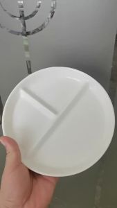 Compartmentalized Ceramic Dinner Plate 211 Divided Plates for Adults and Children Specially Designed for Weight Loss Girls and Babies High-End Feel Fat Reduction Home Exhibition