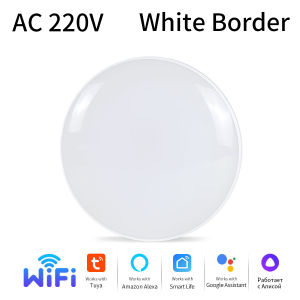 Tuya WiFi BLE Ceiling Light 220V 85-265V 24W Indoor Round LED Ceiling Lamp Smart Life App Alexa Geogle Assistant Voice Control
