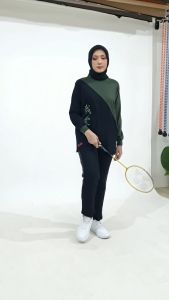 Baju Olahraga Wanita Terbaru Azdari AZR 04 - Setelan Senam Lari Jumbo