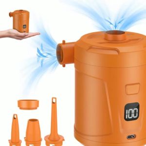 Portable Electric Air Pump Wireless Air Compressor Inflator Deflator Pumps for Inflatable Cushions Air Beds Boat Swimming Ring
