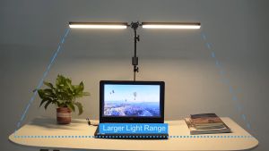 Vimite Lampu Meja LED Dapat Ditarik Lengan Panjang Dilipat Colokan USB Pelindung Mata Light Meja 3 Warna Disesuaikan Belajar Membaca Kamar Tidur Kantor Asrama Mahasiswa