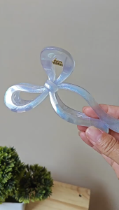 Jepitan Rambut Korea Ribbon Pita Glossy Besar Fashion Aksesoris Jedai Wanita HS JPT61