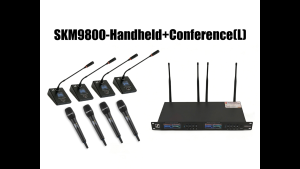 Sennheiser SKM9800 Professional Wireless Microphone 8-Channel Handheld Long Gooseneck Desktop Conference Mics for Wedding & Seminar
