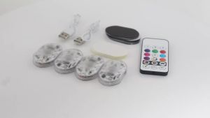 KEVANLY | 2/4in1 Car Interior LED Touch Sensor Ambient Light With Remote Voice Control Auto Reading Lamp RGB For UTV ATV MOTO Decoration