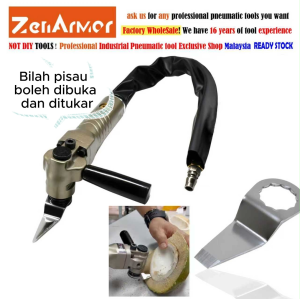 Industrial air scraper for coconut flesh peeling knife